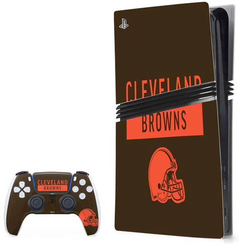 NFL Cleveland Browns Brown Performance Series PlayStation PS5 Skins
