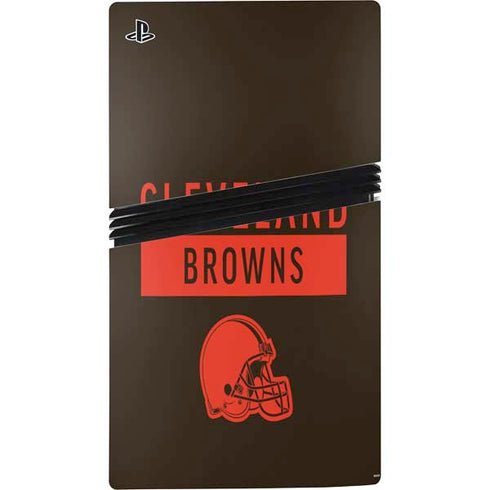 NFL Cleveland Browns Brown Performance Series PS5 Pro Bundle Skin