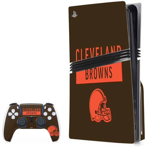 NFL Cleveland Browns Brown Performance Series PlayStation PS5 Skins