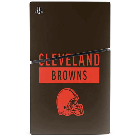 NFL Cleveland Browns Brown Performance Series PS5 Slim Digital Edition Console Skin