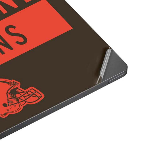 NFL Cleveland Browns Brown Performance Series Surface Laptop 7 15in Skin