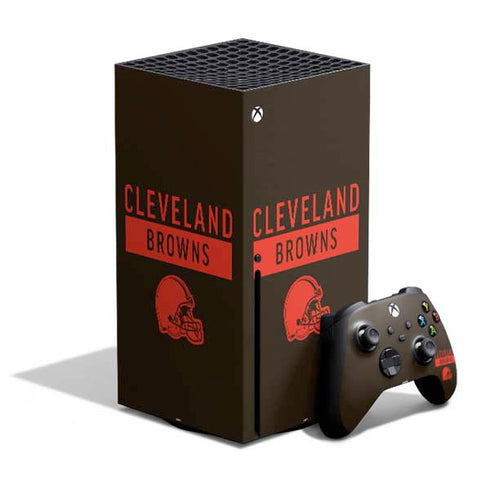 NFL Cleveland Browns Brown Performance Series Xbox Series X Bundle Skin