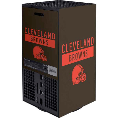 NFL Cleveland Browns Brown Performance Series Xbox Series X Bundle Skin