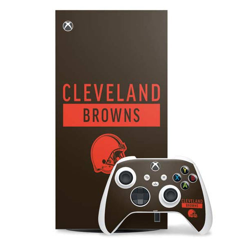 NFL Cleveland Browns Brown Performance Series Xbox Series X Skins