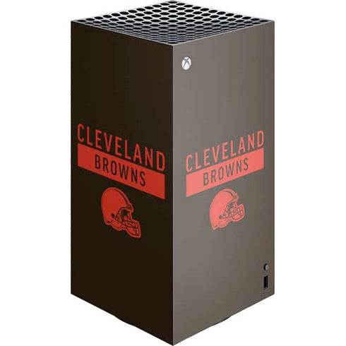 NFL Cleveland Browns Brown Performance Series XBox Series X Digital Edition Console Skin