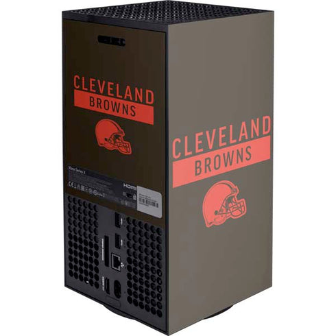 NFL Cleveland Browns Brown Performance Series XBox Series X Digital Edition Console Skin