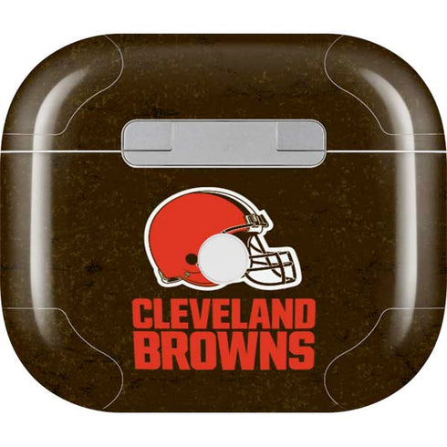 NFL Cleveland Browns Distressed Apple AirPods (3rd Gen 2021) Skin