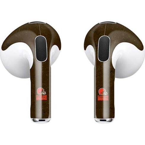 NFL Cleveland Browns Distressed Apple AirPods (3rd Gen 2021) Skin