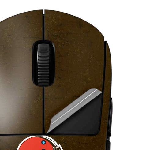 NFL Cleveland Browns Distressed G Pro Wireless Gaming Mouse Skin