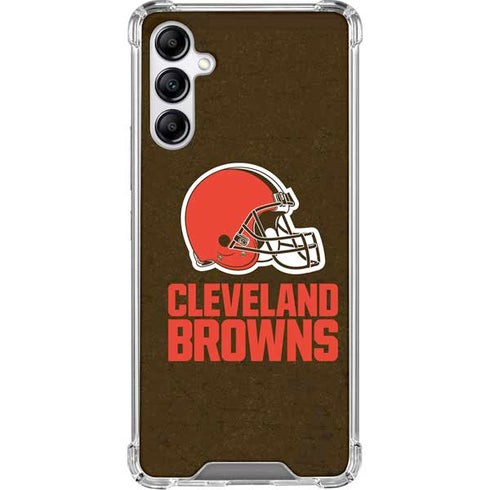 NFL Cleveland Browns Distressed Gabb Phone 4 Clear Case