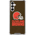 NFL Cleveland Browns Distressed Galaxy A16 5G Clear Case