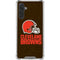 NFL Cleveland Browns Distressed Galaxy A17 Clear Case