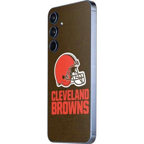 NFL Cleveland Browns Distressed Galaxy A36 5G Skin