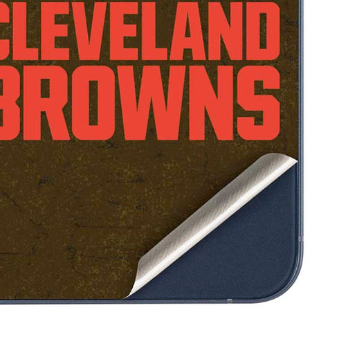 NFL Cleveland Browns Distressed Galaxy A36 5G Skin