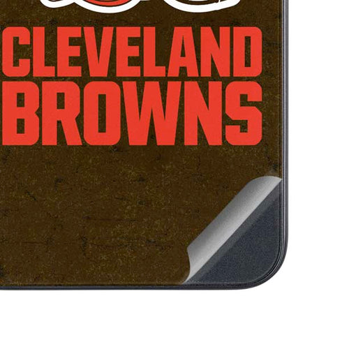 NFL Cleveland Browns Distressed Galaxy A54 5G Skin