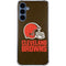 NFL Cleveland Browns Distressed Galaxy A55 5G Clear Case