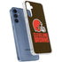NFL Cleveland Browns Distressed Galaxy A55 5G Clear Case