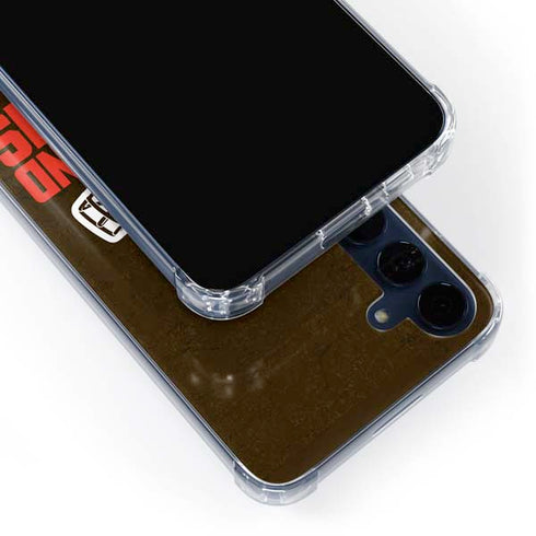 NFL Cleveland Browns Distressed Galaxy A55 5G Clear Case
