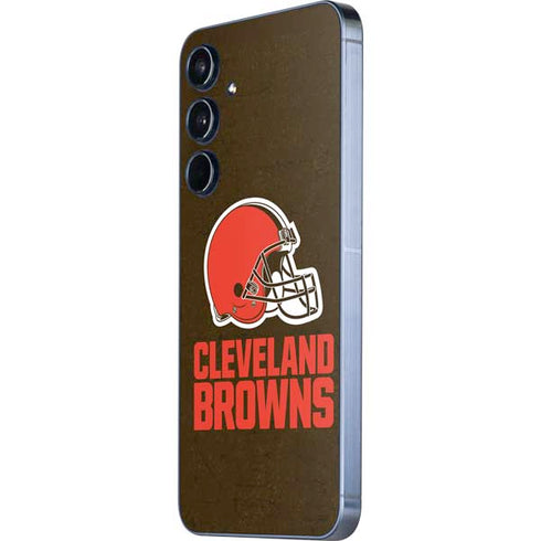 NFL Cleveland Browns Distressed Galaxy A55 5G Skin