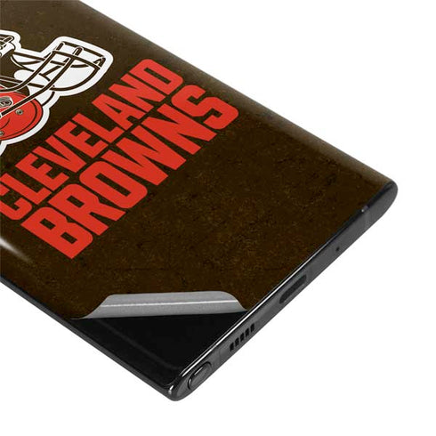 NFL Cleveland Browns Distressed Galaxy Note 10 Plus Skin