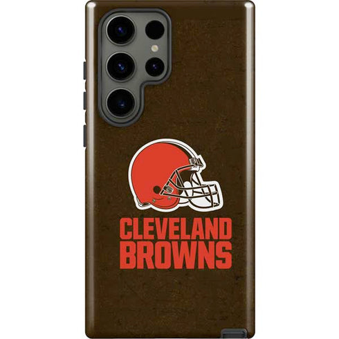 NFL Cleveland Browns Distressed Galaxy S23 Ultra Pro Case