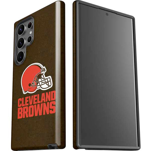 NFL Cleveland Browns Distressed Galaxy S23 Ultra Pro Case