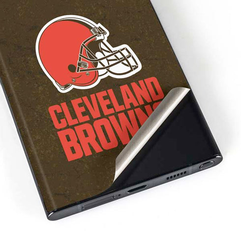 NFL Cleveland Browns Distressed Galaxy Skins
