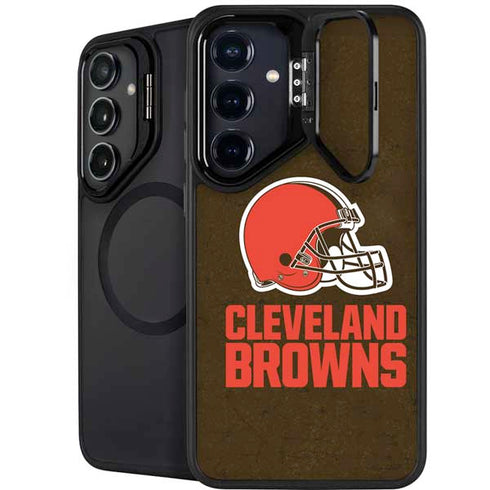NFL Cleveland Browns Distressed Galaxy S24 FE Kickstand Case