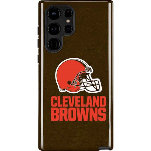 NFL Cleveland Browns Distressed Galaxy Cases