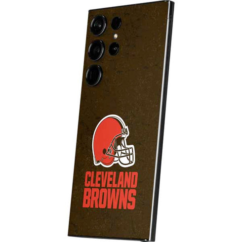 NFL Cleveland Browns Distressed Galaxy S25 Ultra Skin