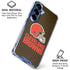 NFL Cleveland Browns Distressed Galaxy S25 Clear Case