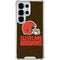 NFL Cleveland Browns Distressed Galaxy S25 Ultra Clear Case
