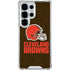 NFL Cleveland Browns Distressed Galaxy S25 Ultra Clear Case