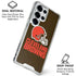 NFL Cleveland Browns Distressed Galaxy S25 Ultra Clear Case