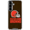 NFL Cleveland Browns Distressed Galaxy S26 Clear Case