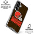 NFL Cleveland Browns Distressed Galaxy S26 Clear Case