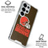 NFL Cleveland Browns Distressed Galaxy S26 Ultra Clear Case