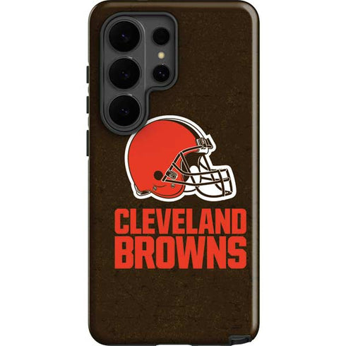 NFL Cleveland Browns Distressed Galaxy S26 Ultra Impact Case