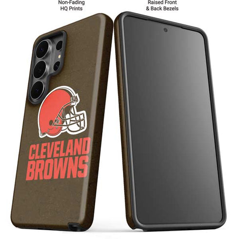 NFL Cleveland Browns Distressed Galaxy S26 Ultra Impact Case