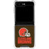 NFL Cleveland Browns Distressed Galaxy Z Flip6 Clear Case