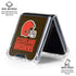 NFL Cleveland Browns Distressed Galaxy Z Flip6 Clear Case