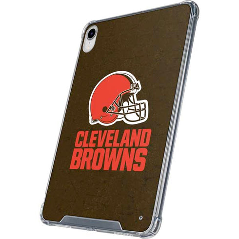 NFL Cleveland Browns Distressed iPad 11th Gen (2025) Clear Case