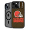 NFL Cleveland Browns Distressed iPhone 14 Plus Kickstand Case