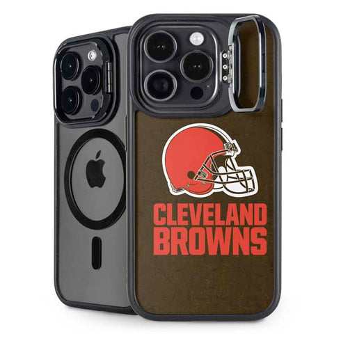 NFL Cleveland Browns Distressed iPhone 14 Pro Kickstand Case