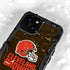 NFL Cleveland Browns Distressed iPhone 15 Plus Waterproof Case