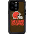 NFL Cleveland Browns Distressed iPhone 15 Pro Waterproof Case