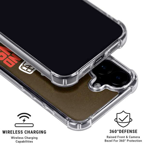 NFL Cleveland Browns Distressed iPhone 16 MagSafe Case