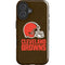 NFL Cleveland Browns Distressed iPhone 16 Plus Impact Case