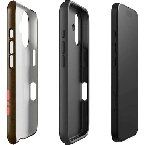 NFL Cleveland Browns Distressed iPhone 16 Plus Impact Case