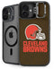 NFL Cleveland Browns Distressed iPhone 16 Plus Kickstand Case